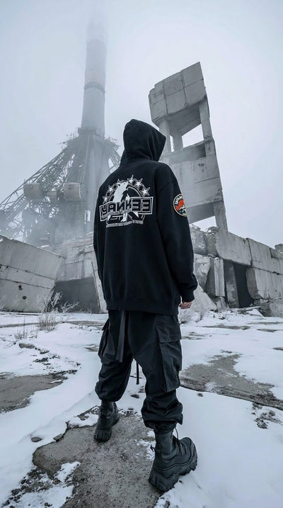 Back graphic, worn